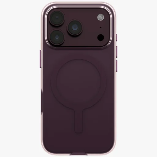 iPhone 18 Pro / 17 Pro fialové puzdro UNIQ Clario Magclick Charging - 2
