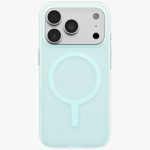Modrý ochranný kryt UNIQ Clario Magclick Charging pre iPhone 18 Pro / 17 Pro - 2