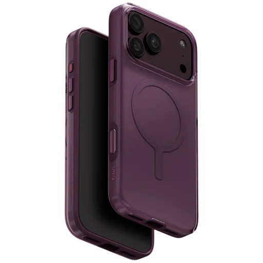 iPhone 18 Pro Max / 17 Pro Max fialové ochranné puzdro UNIQ Clario Magclick Charging - 1