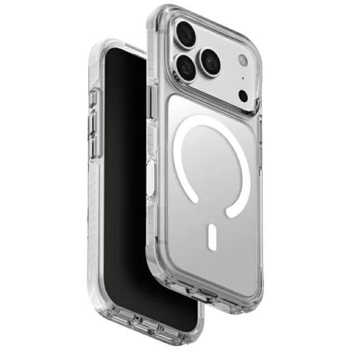 Biele puzdro UNIQ Combat pre iPhone 18 Pro / 17 Pro s podporou nabíjania MagClick - 1