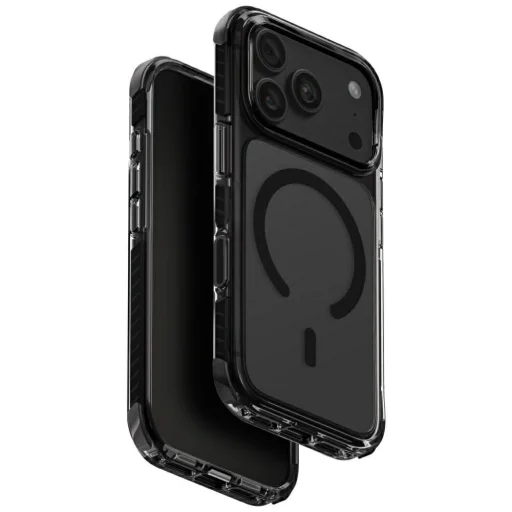 iPhone 18 Pro / 17 Pro čierny ochranný kryt UNIQ Combat s podporou bezdrôtového nabíjania Magclick - 1