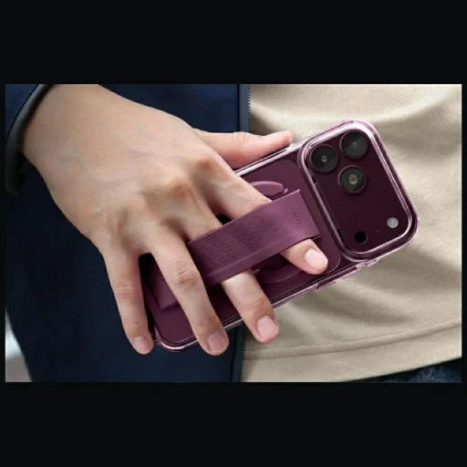 iPhone 18 Pro / 17 Pro burgundský UNIQ Heldro Air MagClick ochranný kryt - 6