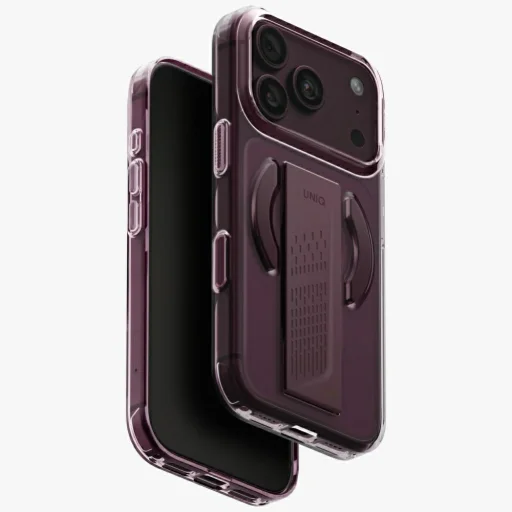 iPhone 18 Pro / 17 Pro burgundský UNIQ Heldro Air MagClick ochranný kryt - 1