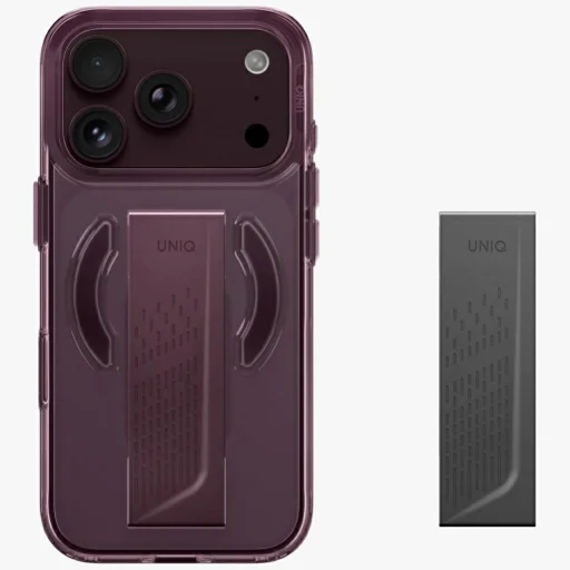 iPhone 18 Pro / 17 Pro burgundský UNIQ Heldro Air MagClick ochranný kryt - 2