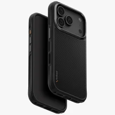 iPhone 18 Pro / 17 Pro čierne puzdro UNIQ Keva s podporou nabíjania Magclick