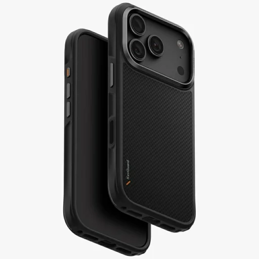 iPhone 18 Pro / 17 Pro čierne puzdro UNIQ Keva s podporou nabíjania Magclick - 1