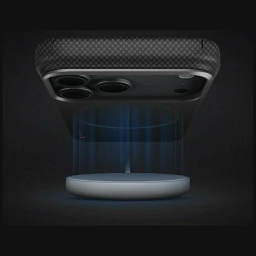 iPhone 18 Pro / 17 Pro čierne puzdro UNIQ Keva EDGE s nabíjaním MagClick - 6