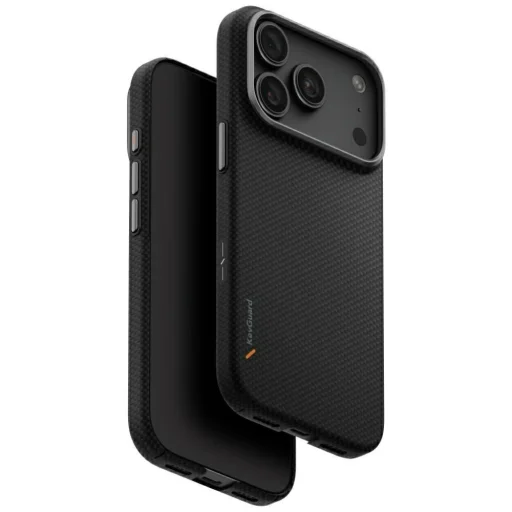 iPhone 18 Pro / 17 Pro čierne puzdro UNIQ Keva EDGE s nabíjaním MagClick - 1