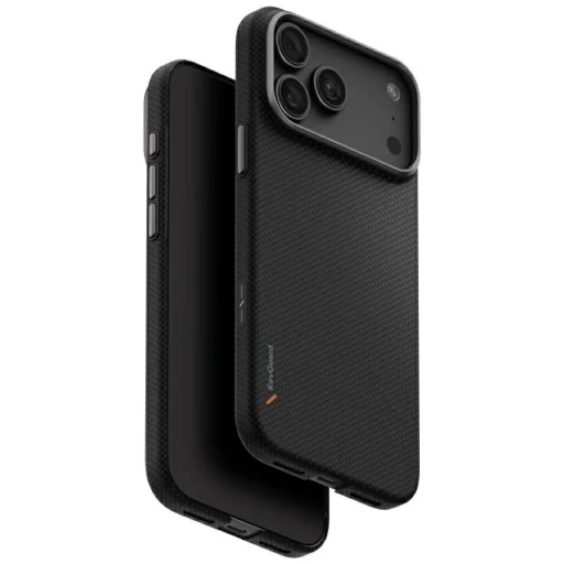 iPhone 18 Pro Max / 17 Pro Max čierne puzdro UNIQ Keva EDGE s podporou MagClick - 1