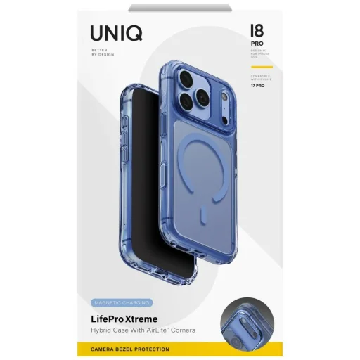 Ochranný kryt UNIQ LifePro Xtreme Magclick Charging pre iPhone 18 Pro / 17 Pro, modrý - 7