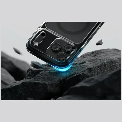  iPhone 18 Pro Max / 17 Pro Max füstszínű UNIQ LifePro Xtreme Magclick Charging hátlap tok - 7