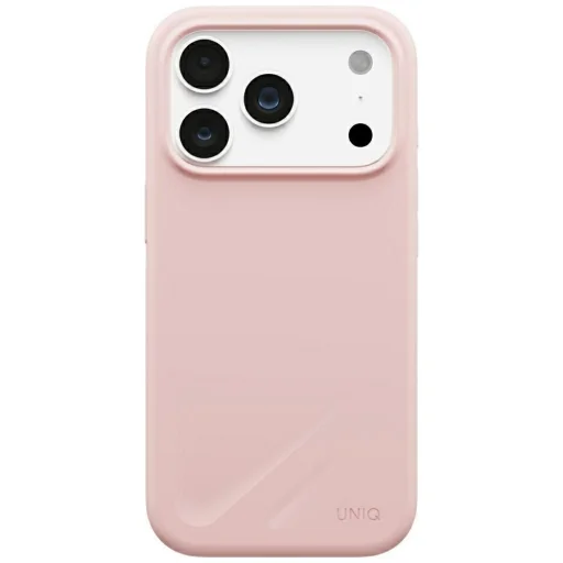 iPhone 18 Pro / 17 Pro svetloružové puzdro UNIQ Lino s podporou nabíjania MagClick - 2