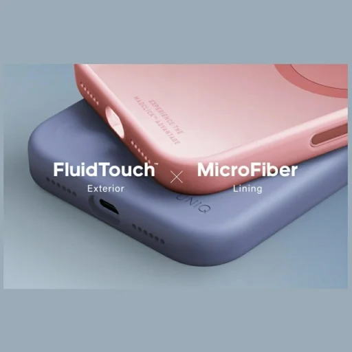 iPhone 18 Pro Max / 17 Pro Max svetloružové puzdro UNIQ Lino MagClick Charging - 7