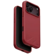 iPhone 18 Pro Max / 17 Pro Max červené UNIQ Lino Magclick Charging ochranné puzdro
