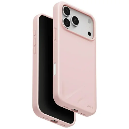 iPhone 18 Pro Max / 17 Pro Max svetloružové puzdro UNIQ Lino MagClick Charging - 1