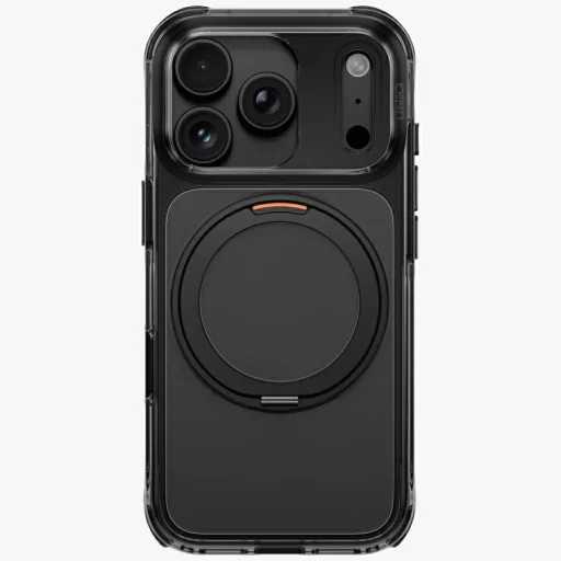 iPhone 18 Pro / 17 Pro Čierne puzdro UNIQ Swivix s 360-stupňovo otočným stojanom - 2
