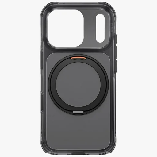iPhone 18 Pro / 17 Pro Čierne puzdro UNIQ Swivix s 360-stupňovo otočným stojanom - 3