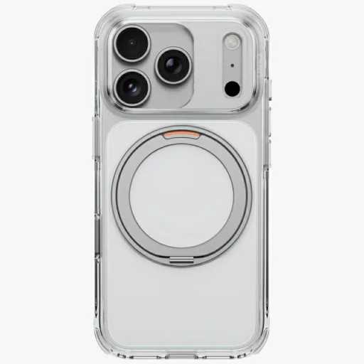 Apple iPhone 18 Pro / 17 Pro priehľadné puzdro UNIQ Swivix s 360° otočným stojanom - 2