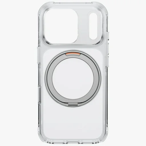 Apple iPhone 18 Pro / 17 Pro priehľadné puzdro UNIQ Swivix s 360° otočným stojanom - 3