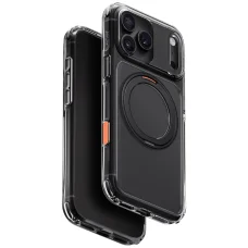 iPhone 18 Pro Max / 17 Pro Max čierne UNIQ Swivix 360° otočné puzdro so stojanom