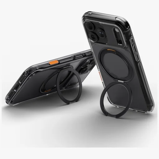 iPhone 18 Pro Max / 17 Pro Max čierne UNIQ Swivix 360° otočné puzdro so stojanom - 6