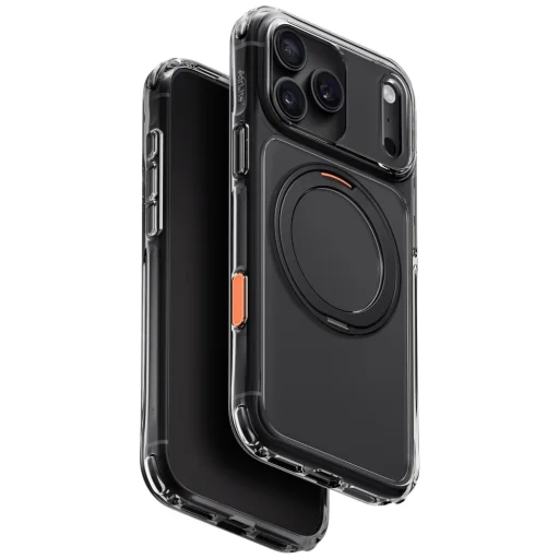 iPhone 18 Pro Max / 17 Pro Max čierne UNIQ Swivix 360° otočné puzdro so stojanom - 1