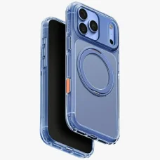 iPhone 18 Pro Max / 17 Pro Max Modré UNIQ Swivix puzdro s 360° otočným stojanom