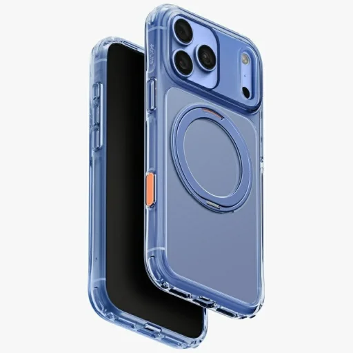 iPhone 18 Pro Max / 17 Pro Max Modré UNIQ Swivix puzdro s 360° otočným stojanom - 1