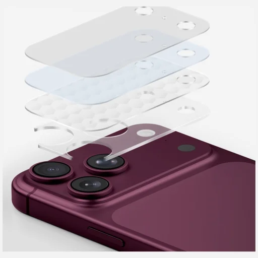 Priehľadná ochrana kamerového modulu UNIQ Optix Aeroshield pre iPhone 18 Pro Max - 5