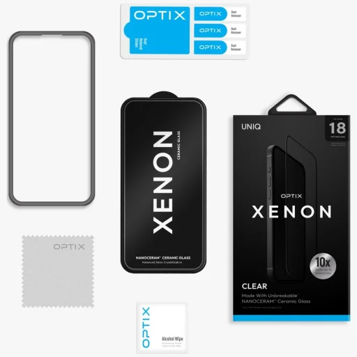 iPhone 18 Pro UNIQ Optix Xenon Nanoceram keramické ochranné sklo - 5