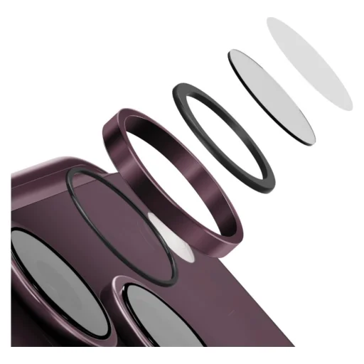 iPhone 18 Pro / iPhone 18 Pro Max bordové ochranné sklo na šošovky fotoaparátu UNIQ Optix AluGuard DX2 - 2