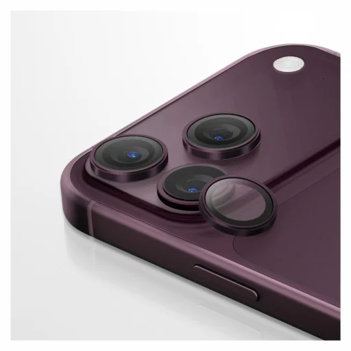 iPhone 18 Pro / iPhone 18 Pro Max bordové ochranné sklo na šošovky fotoaparátu UNIQ Optix AluGuard DX2 - 4