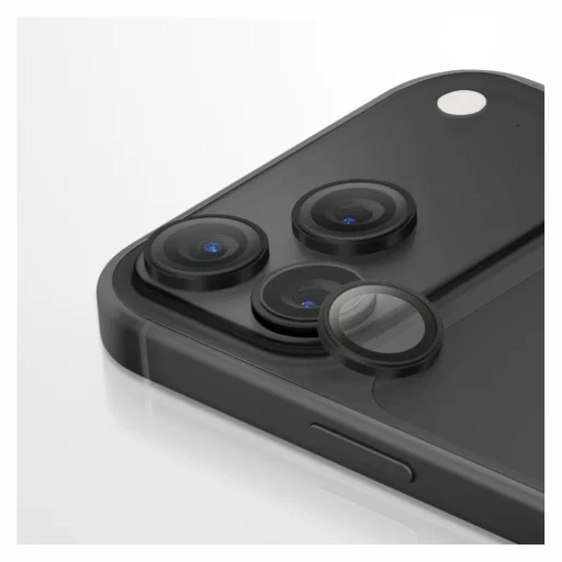 iPhone 18 Pro / iPhone 18 Pro Max čierna ochrana šošoviek fotoaparátu UNIQ Optix AluGuard DX2 - 4