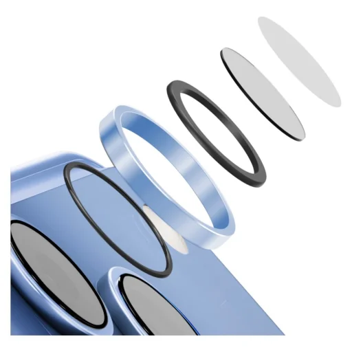 iPhone 18 Pro / iPhone 18 Pro Max modrá UNIQ Optix AluGuard DX2 ochrana šošoviek fotoaparátu - 2