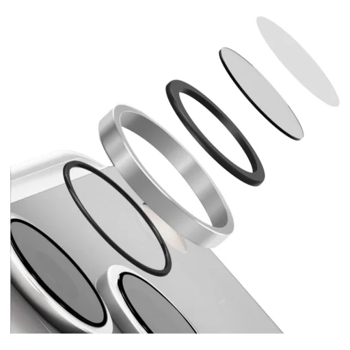 iPhone 18 Pro / iPhone 18 Pro Max strieborné UNIQ Optix AluGuard DX2 ochranné sklo na šošovky fotoaparátu - 2