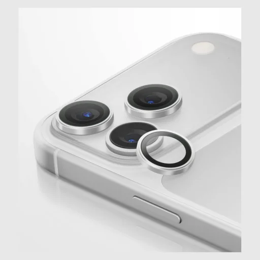 iPhone 18 Pro / iPhone 18 Pro Max strieborné UNIQ Optix AluGuard DX2 ochranné sklo na šošovky fotoaparátu - 4