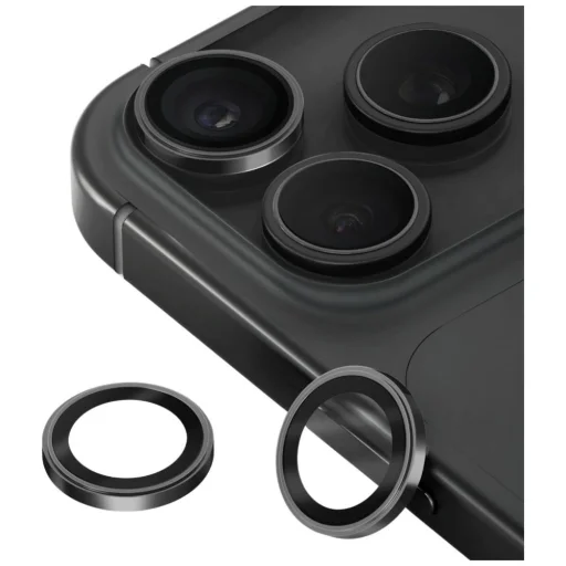 iPhone 18 Pro / iPhone 18 Pro Max grafitové UNIQ Optix Prime ochranné sklo na kameru - 1