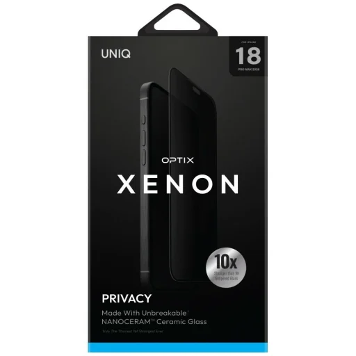 iPhone 18 Pro Max UNIQ Optix Xenon Nanoceram privátne tvrdené sklo - 7