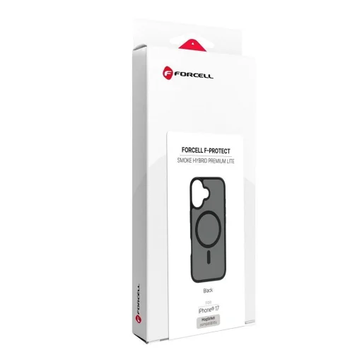 Apple iPhone 17 fekete Forcell F-Protect Smoke Hybrid Premium Lite MagSafe kompatibilis hátlap tok - 15
