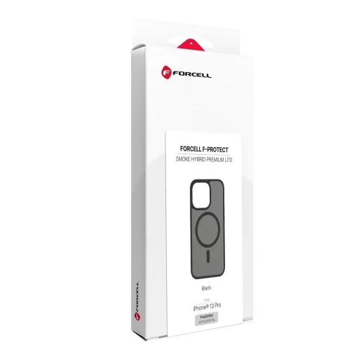 iPhone 13 Pro Forcell F-Protect Füstös Hibrid Prémium Lite MagSafe-kompatibilis fekete tok - 15