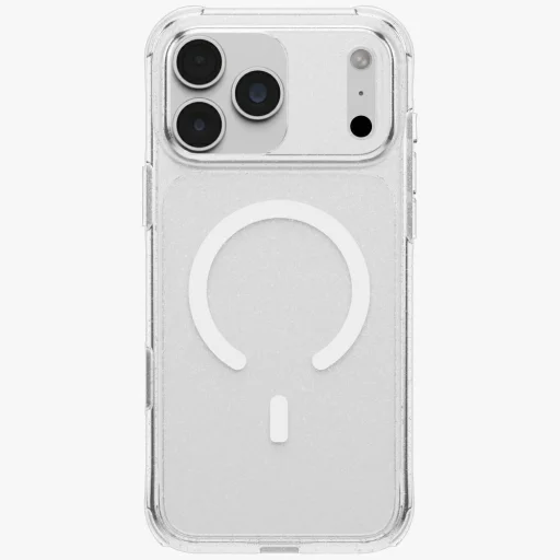 iPhone 18 Pro Max / 17 Pro Max puzdro UNIQ LifePro Xtreme s magnetickým nabíjaním Magclick, priehľadné/trblietavé - 1