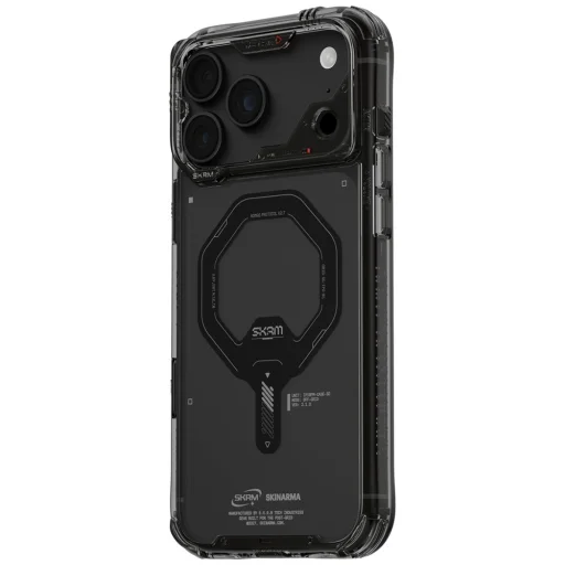 iPhone 18 Pro Max / 17 Pro Max grafitové puzdro Skinarma Saido Mag-Charge MagSafe - 2