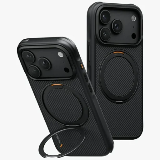 Apple iPhone 18 Pro / iPhone 17 Pro čierne puzdro UNIQ Keva Mov s nabíjaním Magclick - 7