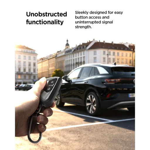 Čierne puzdro na kľúč od auta Spigen VK100 pre modely Volkswagen / Škoda / Seat - 12