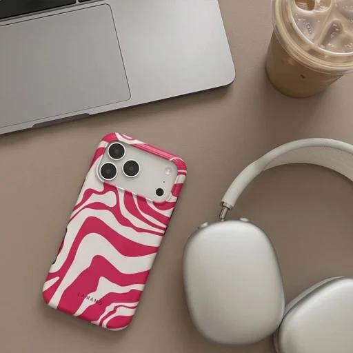 Apple iPhone 17 Pro / 18 Pro Tech-Protect Lamano MagSafe puzdro, Flamingo Bloom - 5