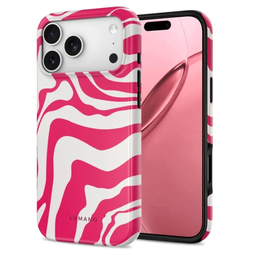 Apple iPhone 17 Pro / 18 Pro Tech-Protect Lamano MagSafe puzdro, Flamingo Bloom - 2