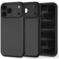 Apple iPhone 17 Pro Max / 18 Pro Max karbónovo čierne Tech-Protect MagCam MagSafe puzdro