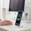 Apple iPhone 17 Pro / 18 Pro matné svetlomodré puzdro Tech-Protect Magmat MagSafe CC thumbnail
