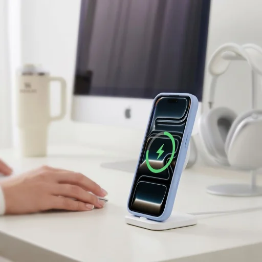 Apple iPhone 17 Pro / 18 Pro matné svetlomodré puzdro Tech-Protect Magmat MagSafe CC - 9