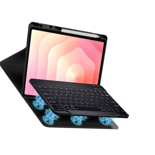 Samsung Galaxy Tab S12+ Plus 12.4 X840 / X846B Tech-Protect SC Pen + Keyboard puzdro s klávesnicou a držiakom na pero, čierne - 6